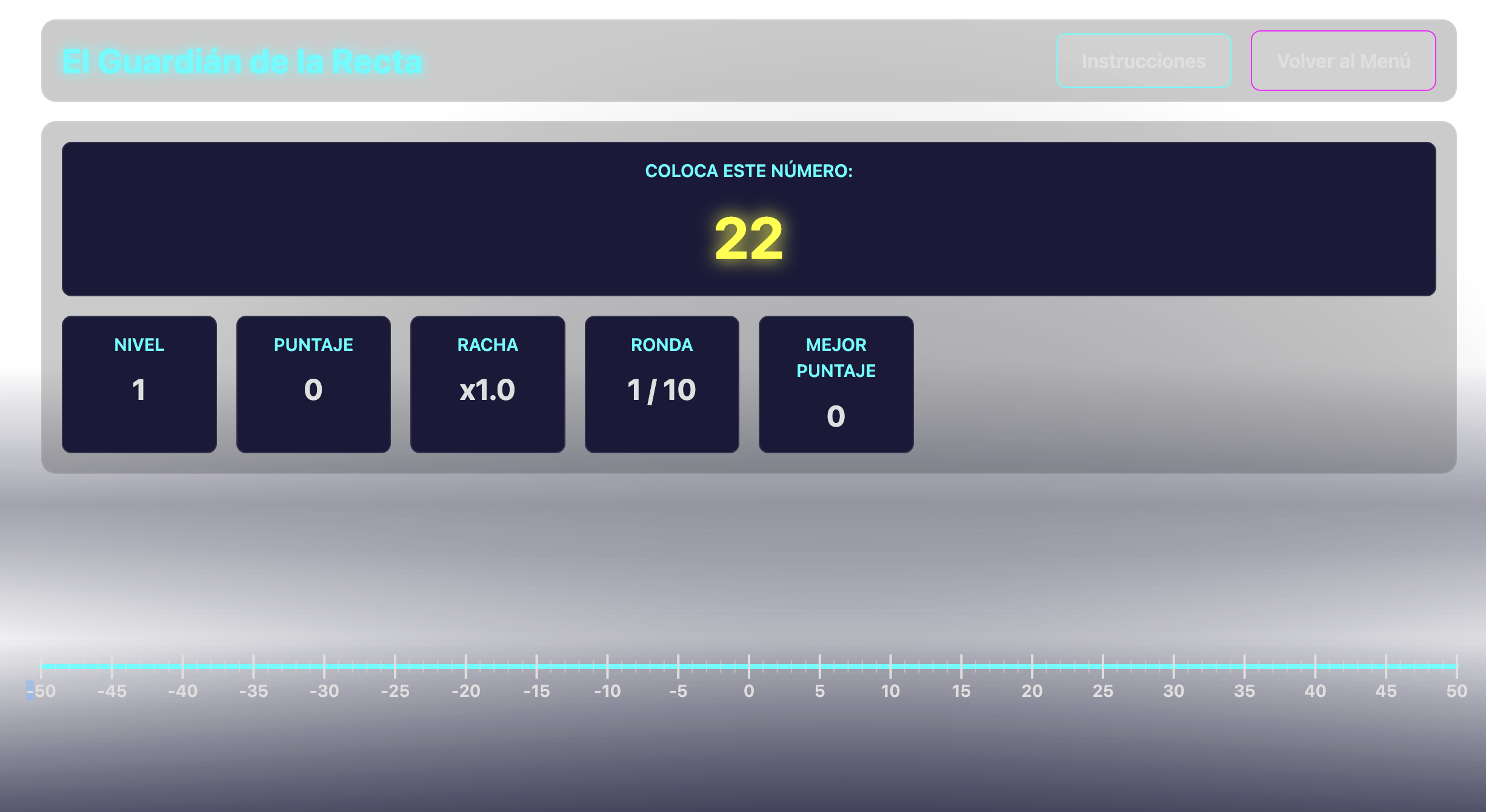 Recta numérica interactiva